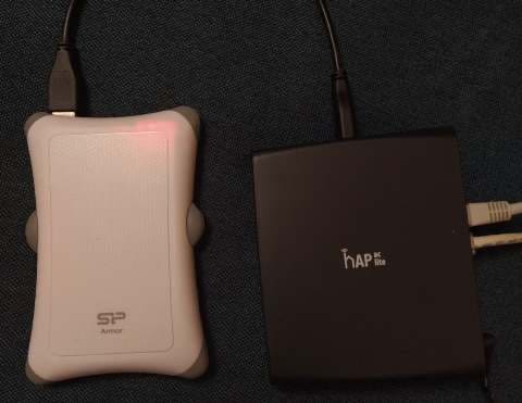 Подключение usb SSD роутеру MikroTik